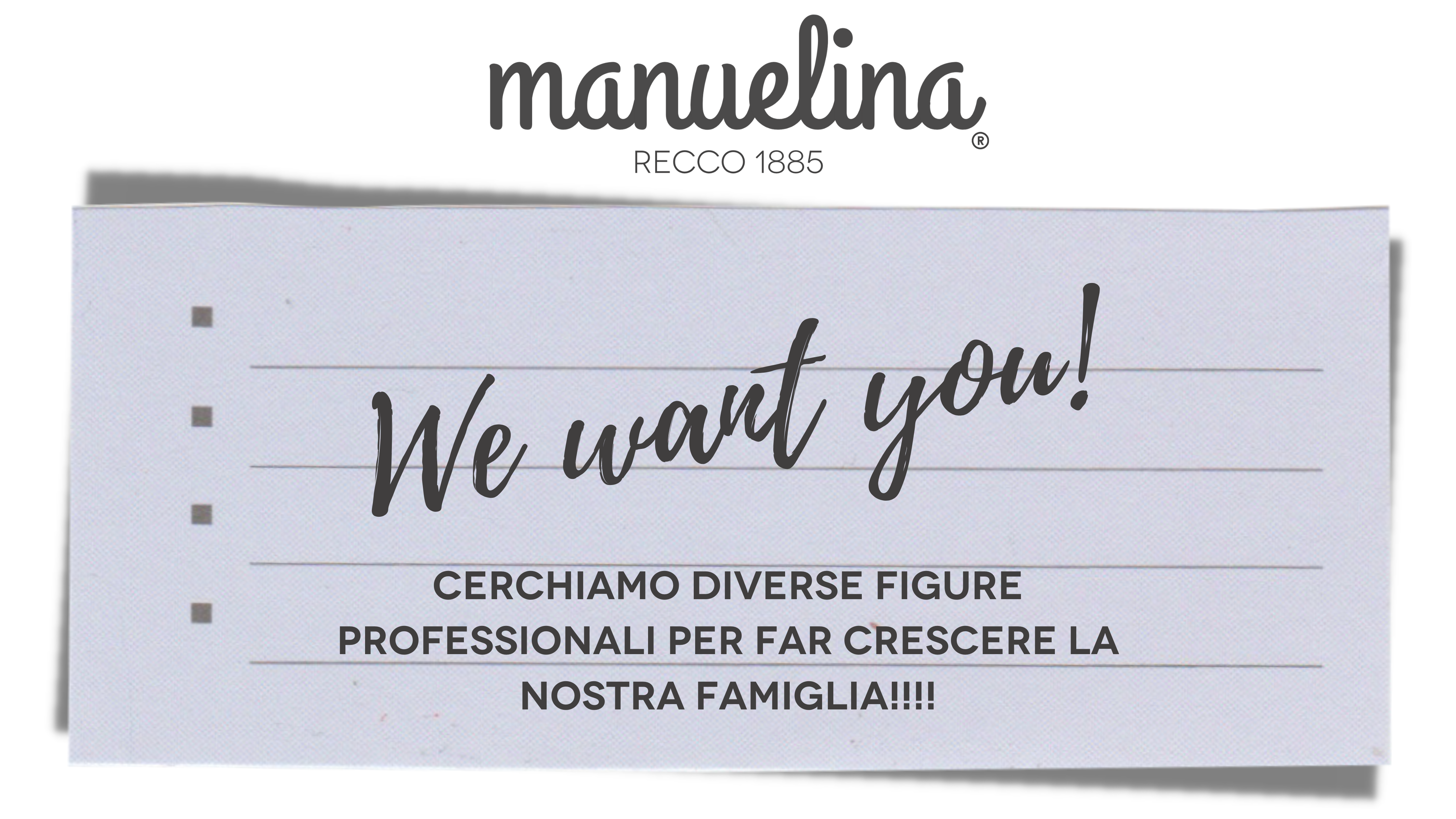 We want you!