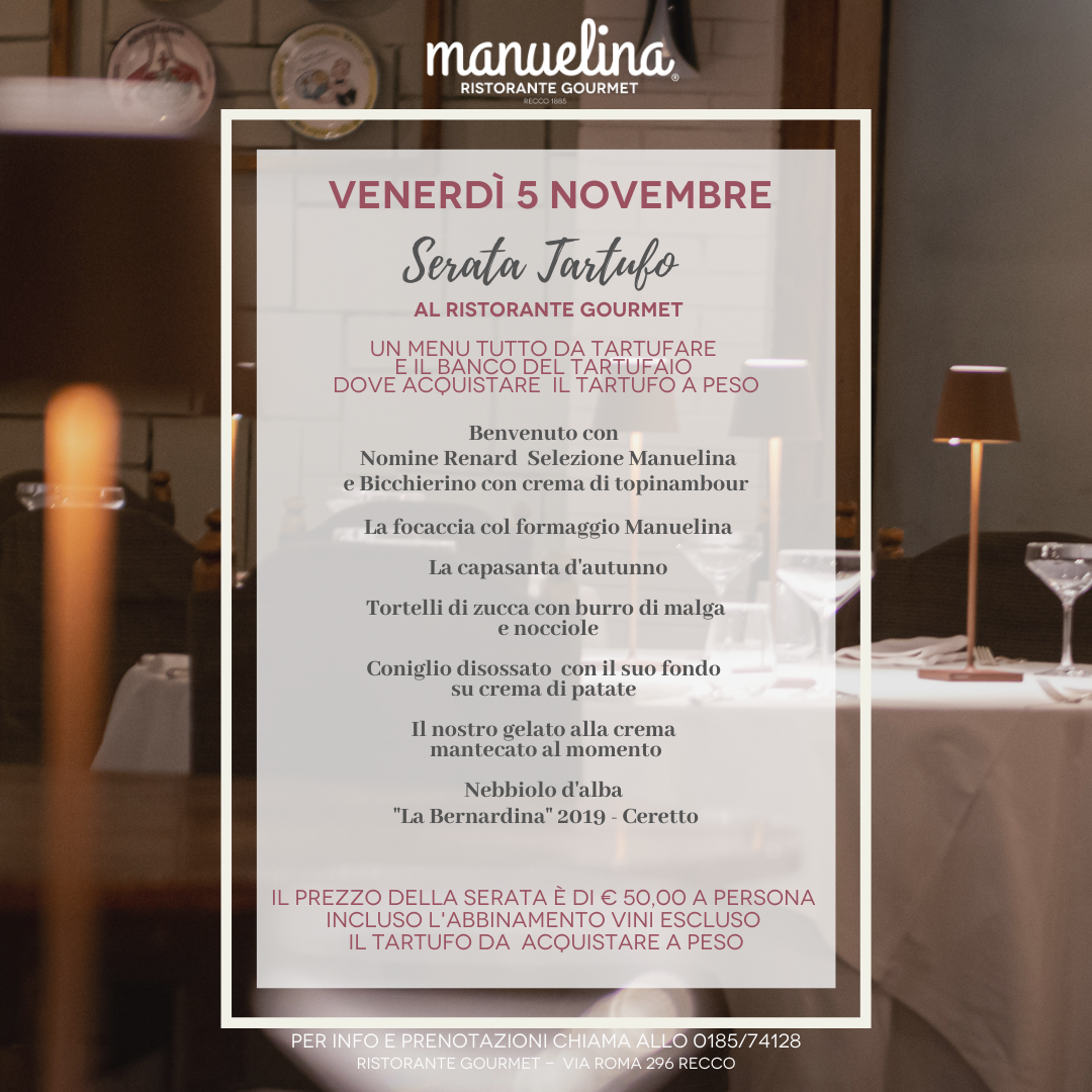 serata tartufo 5 novembre